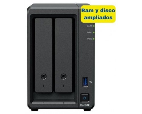 NAS SYNOLOGY DS725 PLUS 8GB 8TB-DU52 NAS SYNOLOGY DS725 PLUS 8GB 8TB